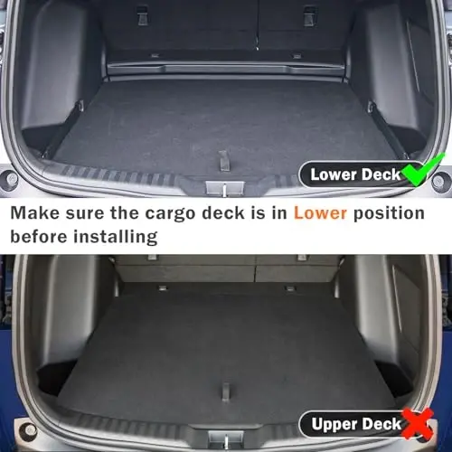 Комплект ковриков KUST для Honda CR-V 2023-2025 2026 (не для гибрида), всепогодный коврик в багажник и на спинку сиденья CRV, TPE резина с бортиками (для багажа в нижнем положении) - 4
