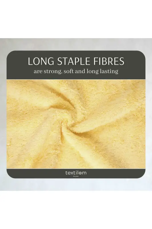 Комплект махровых полотенец 3шт - Желтый - 3