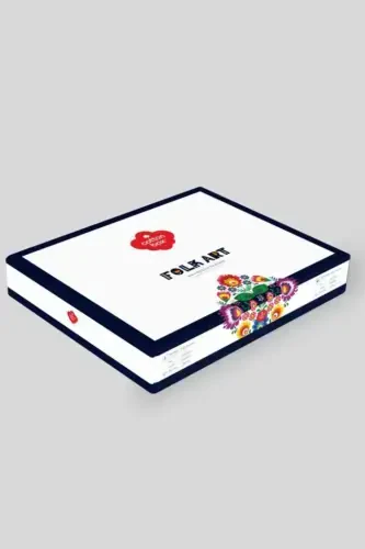 Комплект постельного белья Cotton Box Folk Art на двуспальную кровать, Мила, розовый - 3