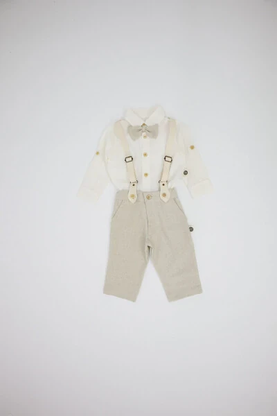 Комплект слипов для младенцев из 4 частей из льна - RG KIDSSTORE (1)