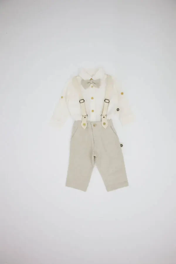 Комплект слипов для младенцев из 4 частей из льна - 2