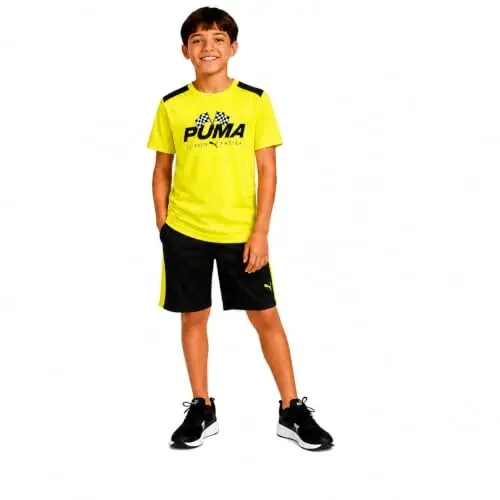 Комплект шорт и футболок для мальчиков PUMA Active — футболка Dry Fit и спортивные шорты, комплект одежды для мальчиков (4-16 лет) - 1