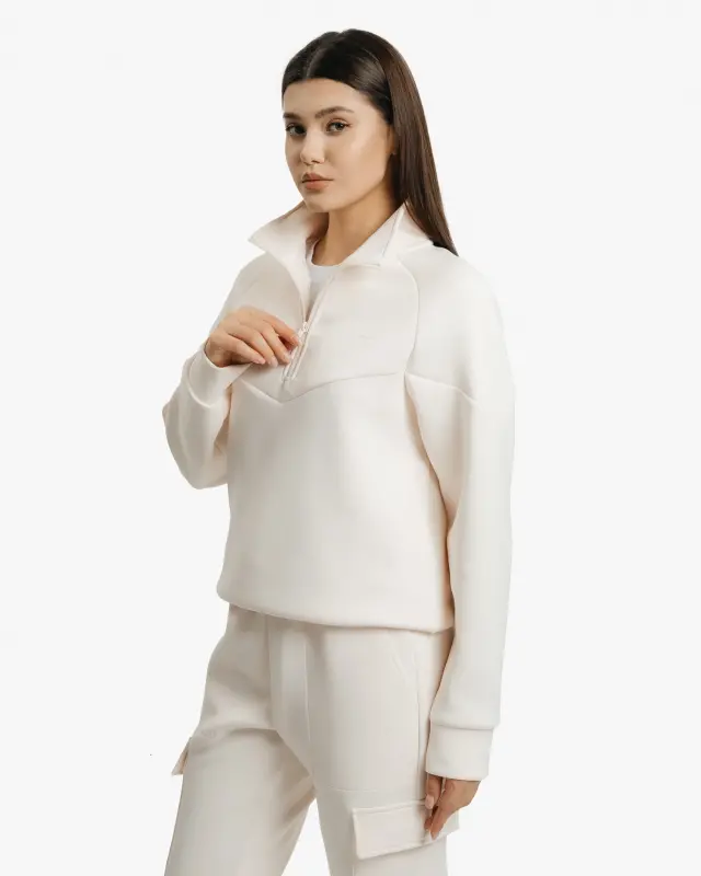 Комплект толстовки с молнией до половины и брюк карго - МОКАСИН - 6