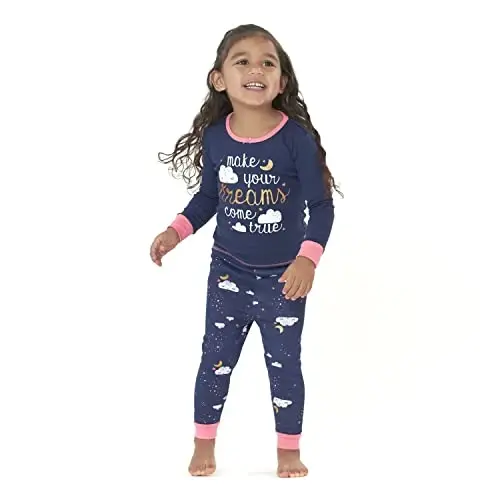 Комплект хлопковых пижам Gerber для девочек, 4 предмета - 2