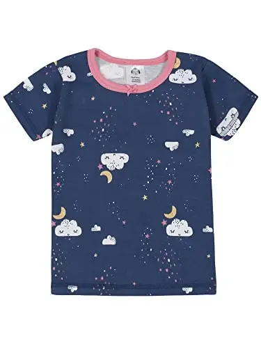 Комплект хлопковых пижам Gerber для девочек, 4 предмета - 3