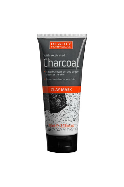 Charcoal Clay Aktif Kömürlü Kil Maskesi 100 ml - BEAUTY FORMULAS