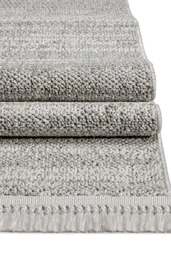 Konfor Bastia 1276 Cream Grey Soft Knit Modern Woven Boucle Rug - 3