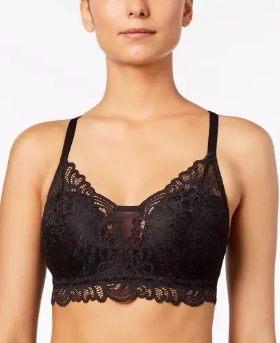 Comfort Revolution Lace Desire Shaping Wireless Bra DF6591 - Black - 1