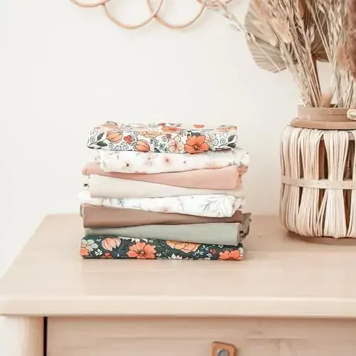 Konssy Baby Girl Newborn Receiving Blanket with Headband Set Baby Swaddle Nursery Swaddle Wrap - 6