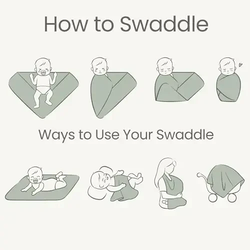 Konssy Baby Girl Yangi tug'ilgan chaqaloqni qabul qilish uchun adyol, bosh bandi to'plami, chaqaloqni o'rash, bolalar uchun o'rash - 4