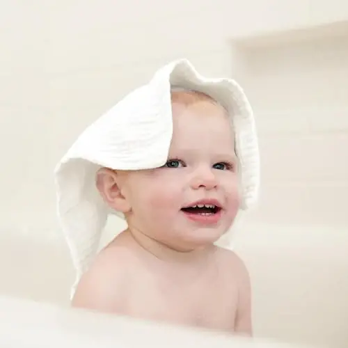 Konssy Baby Muslin Washcloths 7-Pack, 100% Cotton Baby Bath Washcloths, Soft & Absorbent Wash Cloths and Burp Cloths for Newborn Kids Girls & Boys, 11x11 inches - 4