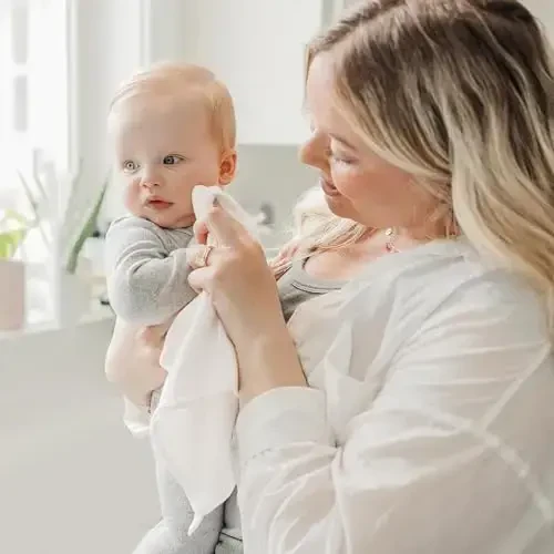 Konssy Baby Muslin Washcloths 7-Pack, 100% Cotton Baby Bath Washcloths, Soft & Absorbent Wash Cloths and Burp Cloths for Newborn Kids Girls & Boys, 11x11 inches - KONSSY (1)