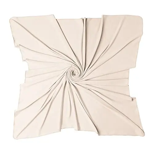 Konssy Baby Girl Newborn Receiving Blanket with Headband Set Baby Swaddle Nursery Swaddle Wrap - 2