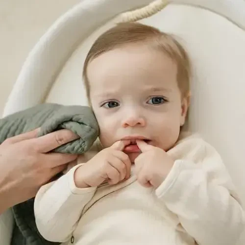 Konssy Baby Muslin Washcloths 7-Pack, 100% Cotton Baby Bath Washcloths, Soft & Absorbent Wash Cloths and Burp Cloths for Newborn Kids Girls & Boys, 11x11 inches - 6