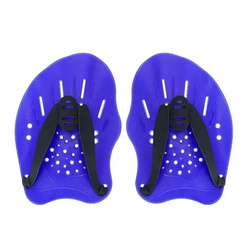Contour Swim Paddles Hand, Swim Training Hand Paddles with Adjustable Straps, Swimming Hand Paddles for Women and Men - 1