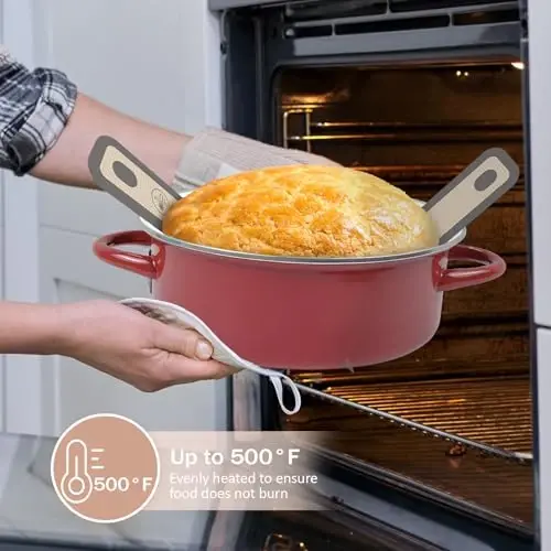 Koolstuffs Gollandiyalik pech uchun silikon non ko'taruvchi, 2 dona yopishmaydigan va oson tozalanadigan qayta ishlatiladigan silikon non pishirish uchun gilamcha uzun tutqichlar bilan, xamirturushli nonni o'tkazish oson, kulrang - 5