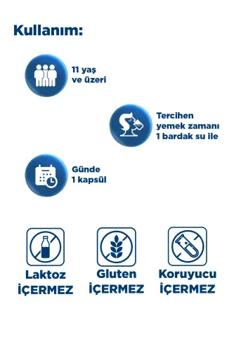 Ko'p kunlik Multivitamin & Mineral - Koenzim Q10 - Rodiyo 30 Kapsula - 8