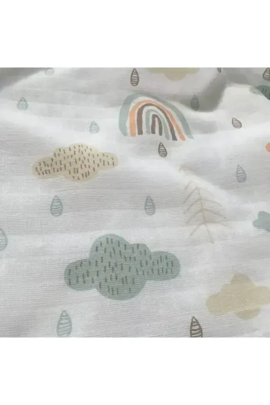 Koʻp maqsadli muslin chaqaloq adyoli kamalak - Xl 75x100 sm-kamalak - 6