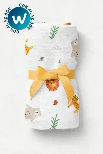 Koʻp maqsadli muslin chaqaloq adyoli Leo - Xl 75x100 Sm-Leo - 1