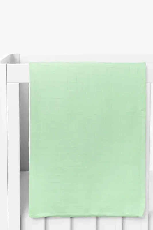 Ko'p maqsadli muslin chaqaloq ko'rpasi - XXL 100x100 Sm-Yashil - 1