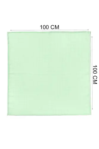 Ko'p maqsadli muslin chaqaloq ko'rpasi - XXL 100x100 Sm-Yashil - WHEEPPO (1)