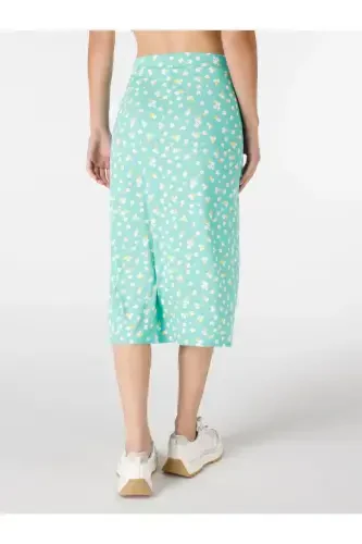 Ko‘p rangli, yirtiq detallari, slim fit midi yubka. - COLIN’S (1)