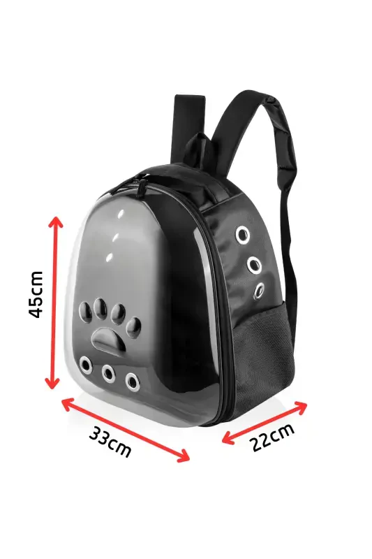 Köpek - Kedi Taşıma Çantası Şeffaf Astronot-şeffaf - 2
