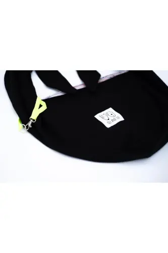Siyah Köpek Taşıma Çantası (Pet Sling – Ana Kucağı)-SİYAH - 5