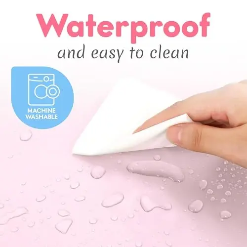 Kopi Baby Portable Diaper Changing Pad - Baby Diaper Changer Travel Bag with Wipes Pocket, Smart Design Portable Changing Mat, Infant Travel Station Kit, Gift for Newborn Girl & Boy - Pink, Classic - 7