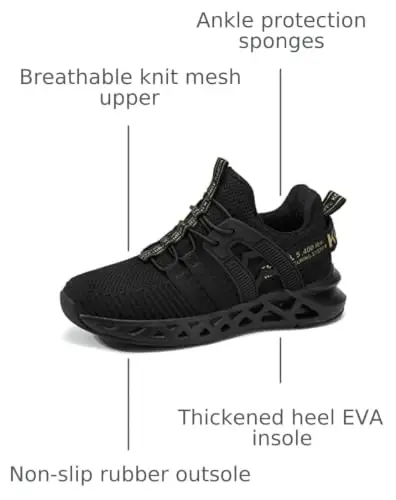 koppu Kids Shoes Running Shoes Girls Boys Primary School Students Sports Shoes Spring and Autumn Casual Shoes 