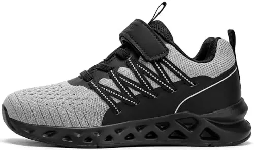 koppu Kids Boys Tennis Shoes for Girls Lightweight Slip on Running Sneakers | Breathable, Comfortable, Non Slip, No tie, Athletic, Walking, Gym, Sports, School, Daily Play, Toddler Little Big Kids - 6