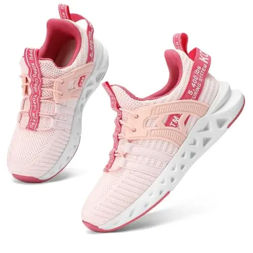 koppu Kids Boys Tennis Shoes for Girls Lightweight Slip on Running Sneakers | Breathable, Comfortable, Non Slip, No tie, Athletic, Walking, Gym, Sports, School, Daily Play, Toddler Little Big Kids - 1