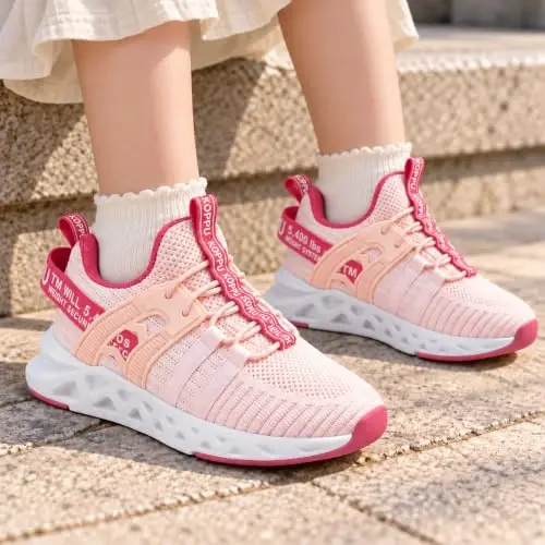 koppu Kids Boys Tennis Shoes for Girls Lightweight Slip on Running Sneakers | Breathable, Comfortable, Non Slip, No tie, Athletic, Walking, Gym, Sports, School, Daily Play, Toddler Little Big Kids - 3