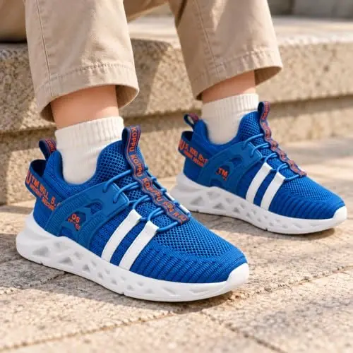 koppu Kids Boys Tennis Shoes for Girls Lightweight Slip on Running Sneakers | Breathable, Comfortable, Non Slip, No tie, Athletic, Walking, Gym, Sports, School, Daily Play, Toddler Little Big Kids - 3
