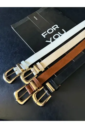 Köprü Toka Uç Takım Kadın Pantolon Kemeri, Ceket Kemeri, Elbise Kemeri, Gömlek Kemeri - Karışık - FIORI (1)