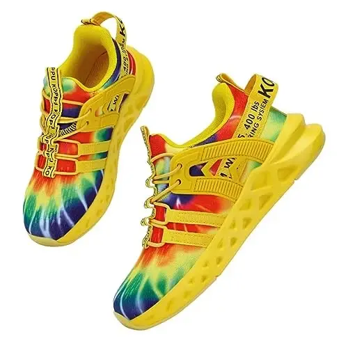 koppu Boys Girls Shoes Non-Slip Tennis Shoes Fashion Lightweight Breathable Kids Sneakers for Little Kids/Big Kids 