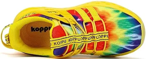 koppu Boys Girls Shoes Non-Slip Tennis Shoes Fashion Lightweight Breathable Kids Sneakers for Little Kids/Big Kids - 4