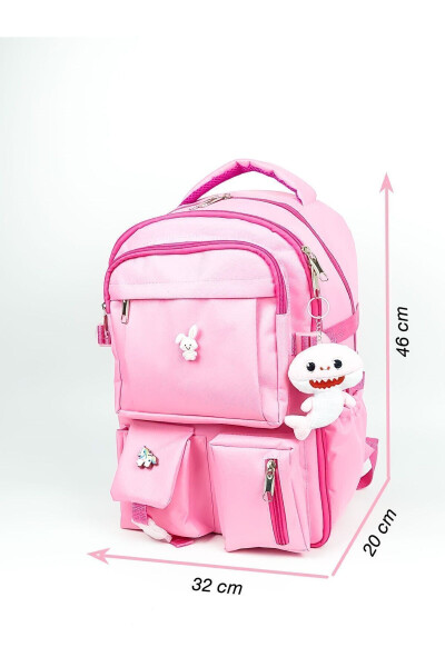 Korean Style Orthopedic Special Design Multi-Pocket Waterproof New Generation Accessory Girls School Backpack - 3