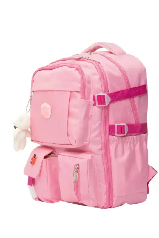 Korean Style Orthopedic Special Design Multi-Pocket Waterproof New Generation Accessory Girls School Backpack - 4