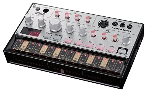 Korg Volca Bass Analog Synthesizer w/Three Oscillators and 16-step Sequencer - 2