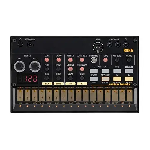 Korg Volca Beats Analog Rythem Machine w/Electribe-style 16-step Sequencer and Real Analog Sounds - KORG