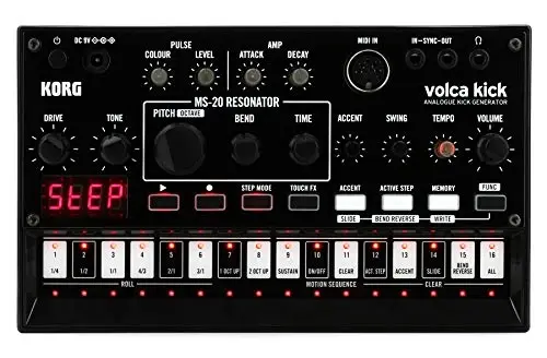 Korg Volca Kick Analog Generator MS-20 Resonator w/ 16-step Sequencer 