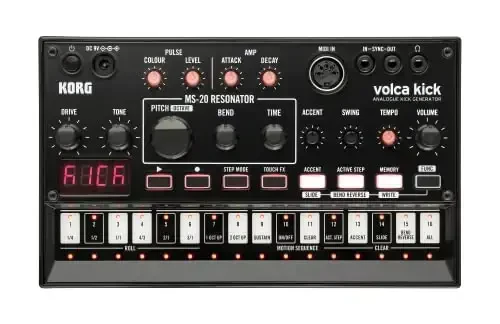 Korg Volca Kick Analogue Generator MS-20 Resonator w/ 16-step Sequencer - 3