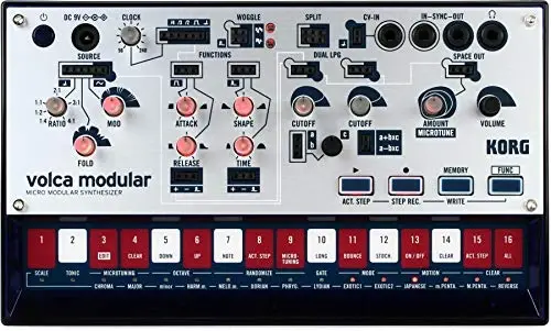 Korg Volca Modular Micro Synthesizer Semi Modular w/ Eight Modules and 16-step Sequencer - KORG