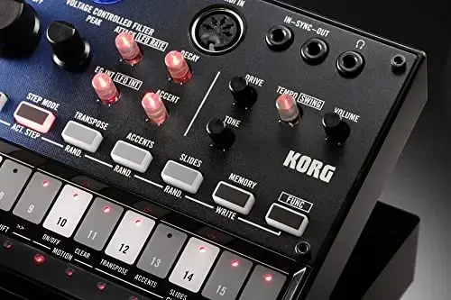 Korg Volca Nubass Vacuum Tube Synthesizer Oscillator Circuit w/ 16-step Sequencer and Low-pass Filter - 4
