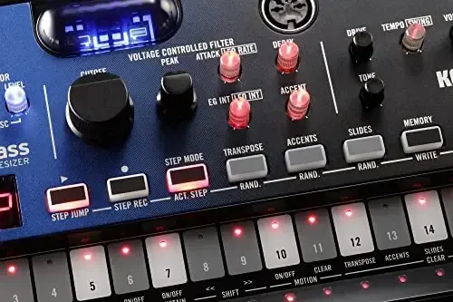 Korg Volca Nubass Vakuum Naychali Sintezator Ossilator Zanjiri w/ 16-qadamli Sekvenser va Past-o'tkazuvchi Filtr - 5