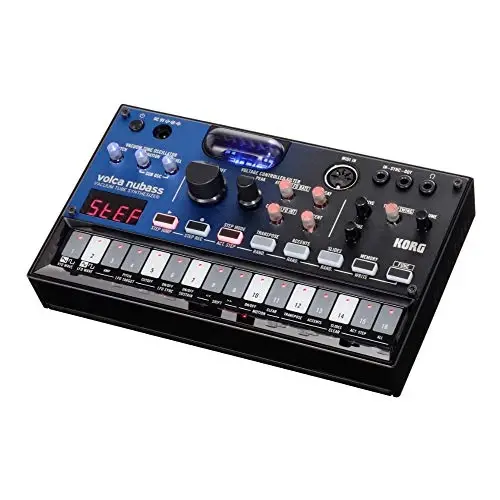 Korg Volca Nubass Vakuum Naychali Sintezator Ossilator Zanjiri w/ 16-qadamli Sekvenser va Past-o'tkazuvchi Filtr - 2