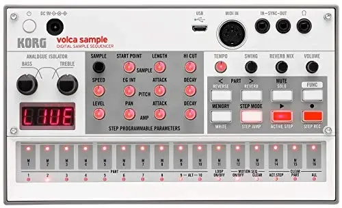 Korg Volca Sample 2 Digital Sample Sequencer Drum Machine w/Pattern Chain Mode and 16-step Sequencer - 1