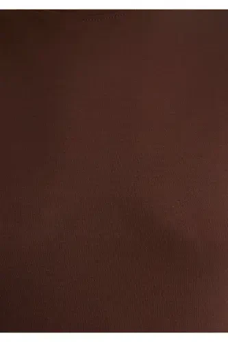 Коричневая футболка Slim Fit / узкого кроя 1613573-825 - 6