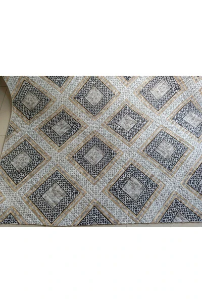 Коричневая моющаяся нескользящая основа Четыре сезона Гостиная Ванная комната Балкон Молодежная комната Резная дорожка - ASLAN HOME (1)